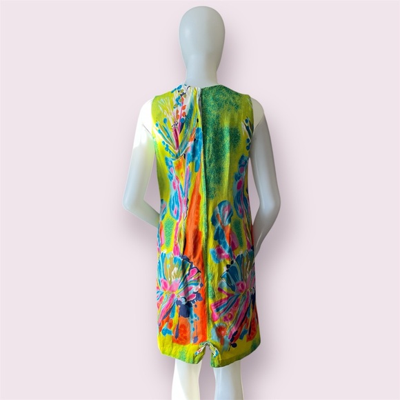 Vibrant Multicolor Sleeveless Dress - Picture 2 of 2